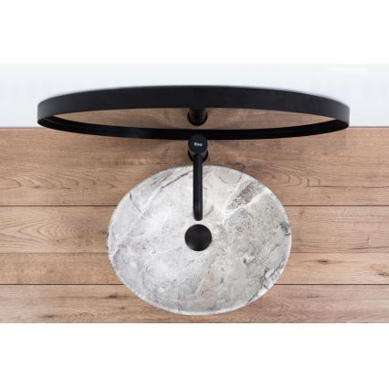 REA-U9908 - Lavatório de sobrepor SOFIA 34,5x41 cm cerâmica/imitação de pedra