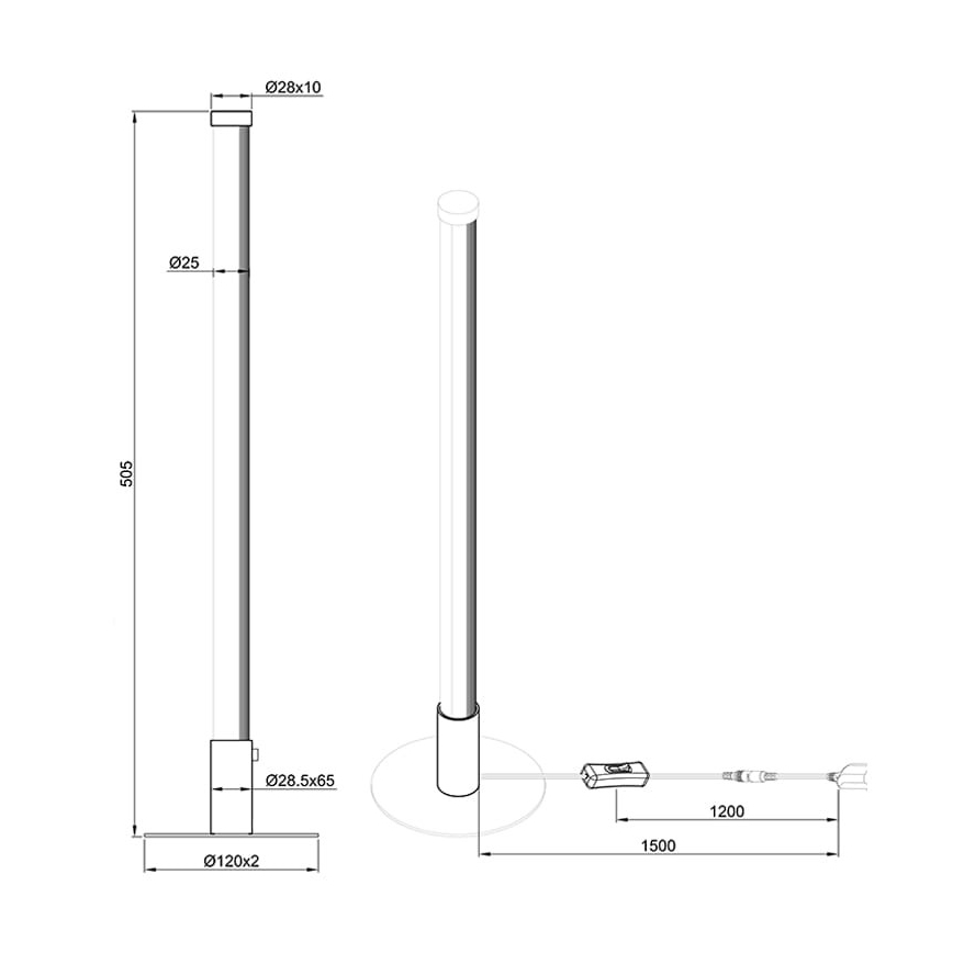 Reality - Candeeiro de mesa LED com regulação SMARAGD LED/6W/230V 3000-6000K Wi-Fi