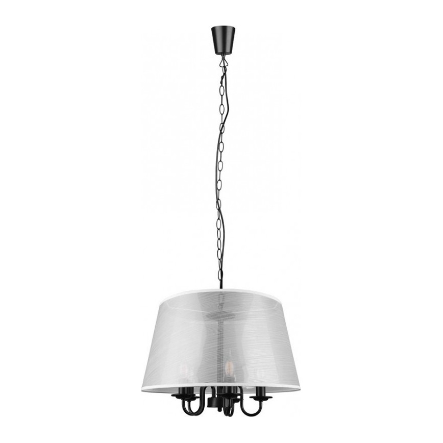 Reality - Candeeiro LED suspenso CIMA 5xE14/40W/230V cinzento
