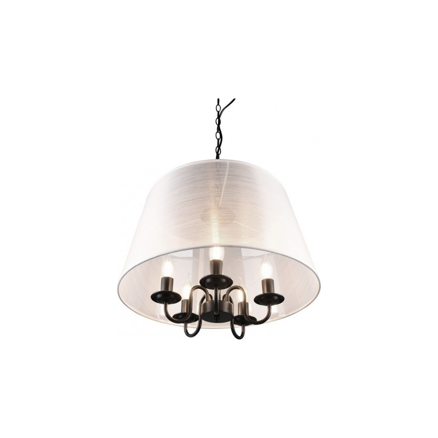 Reality - Candeeiro LED suspenso CIMA 5xE14/40W/230V cinzento
