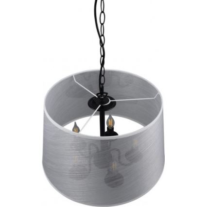 Reality - Candeeiro LED suspenso CIMA 5xE14/40W/230V cinzento