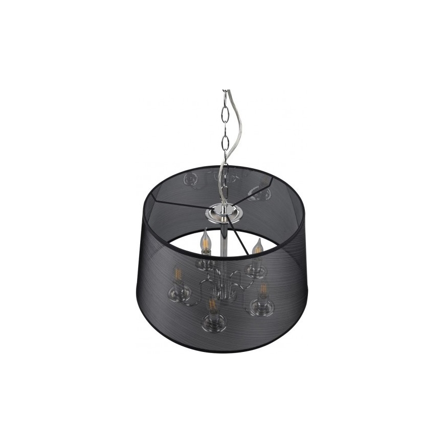 Reality - Candeeiro LED suspenso CIMA 5xE14/40W/230V preto