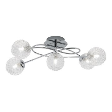 Reality - Candelabro montado à superfície WIRE 5xG9/28W/230V
