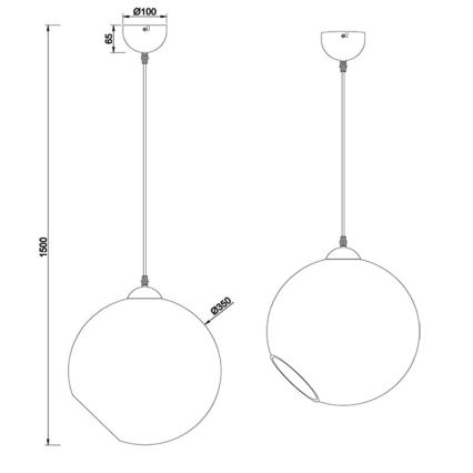 Reality - Candelabro suspenso CLOONEY 1xE27/42W/230V