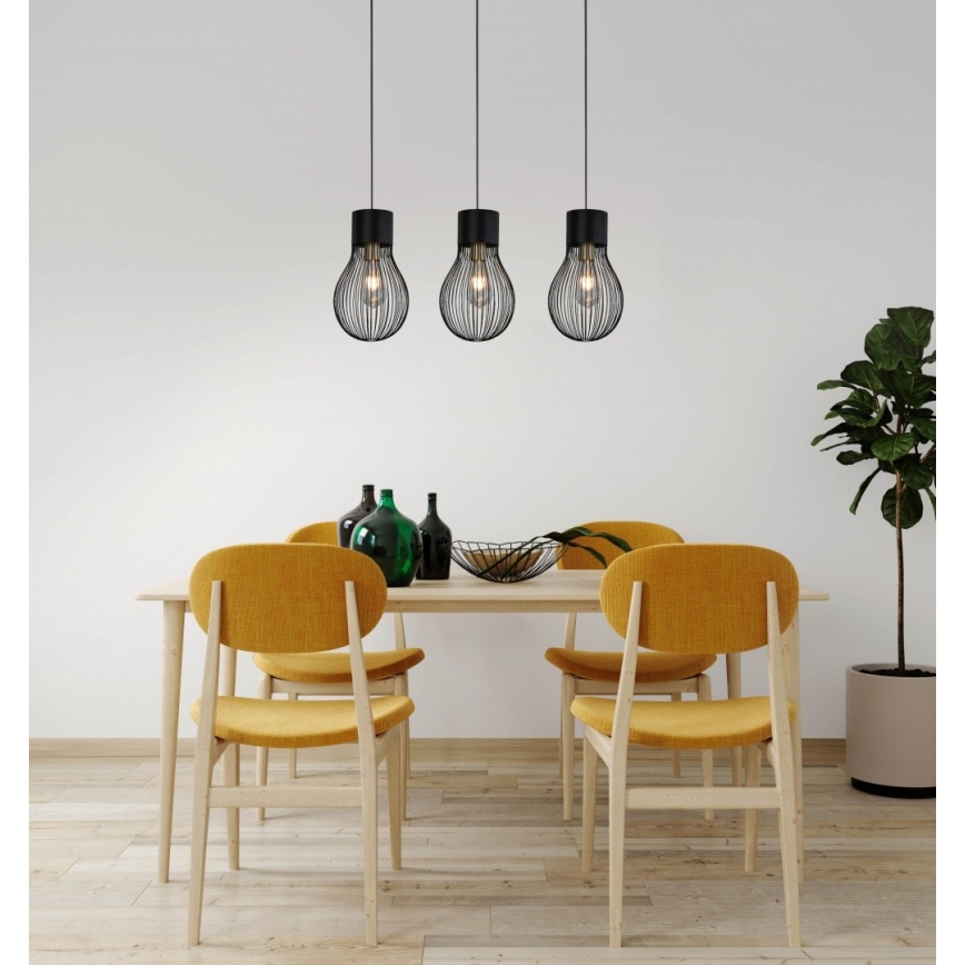 Reality - Candelabro suspenso DAVE 3xE27/40W/230V
