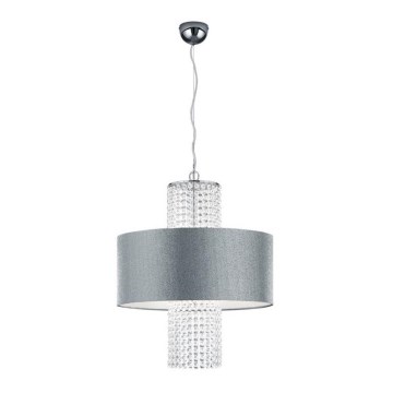 Reality - Candelabro suspenso KING 3xE14/28W/230V prateado