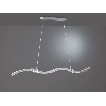 Reality - Candelabro suspenso LED WAVE LED/16W/230V + LED/9W