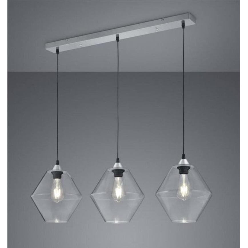 Reality - Candelabro suspenso TRENTO 3xE27/40W/230V
