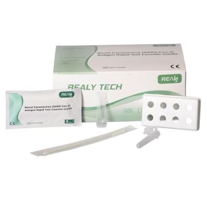 RealyTech - Teste rápido de Antigénio COVID-19 (zaragatoa) - do nariz 25pcs