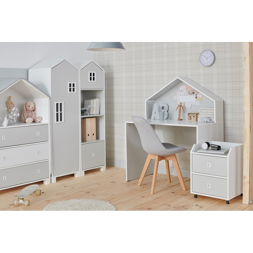 Recipiente de arrumação para criança MIRUM 54,2x42,4 cm branco/cinzento
