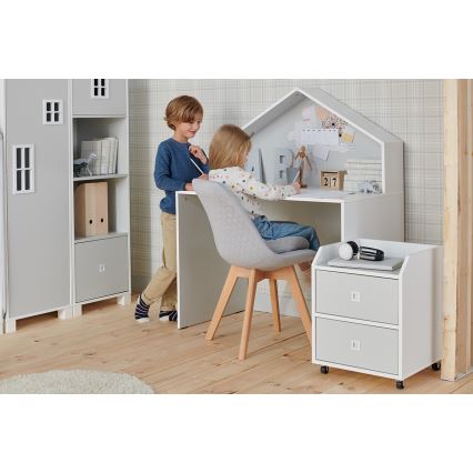 Recipiente de arrumação para criança MIRUM 54,2x42,4 cm branco/cinzento