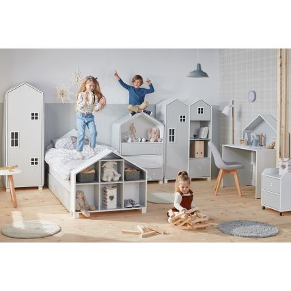 Recipiente de arrumação para criança MIRUM 54,2x42,4 cm branco/cinzento