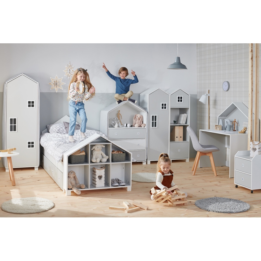 Recipiente de arrumação para criança MIRUM 54,2x42,4 cm branco/cinzento