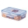 Recipiente para alimentos LOCK 0,5 l azul/transparente
