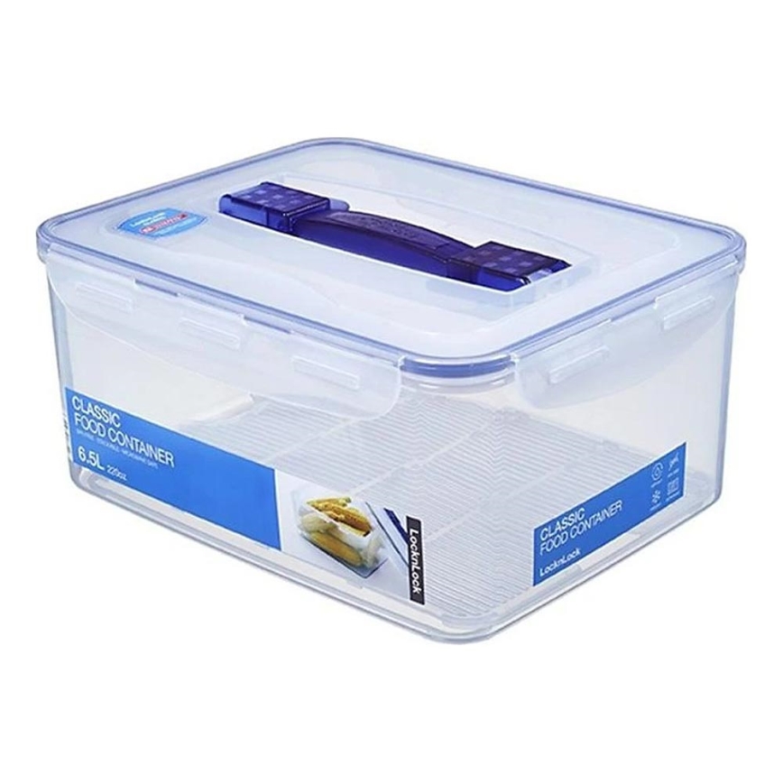 Recipiente para alimentos LOCK 6,5 l azul/transparente
