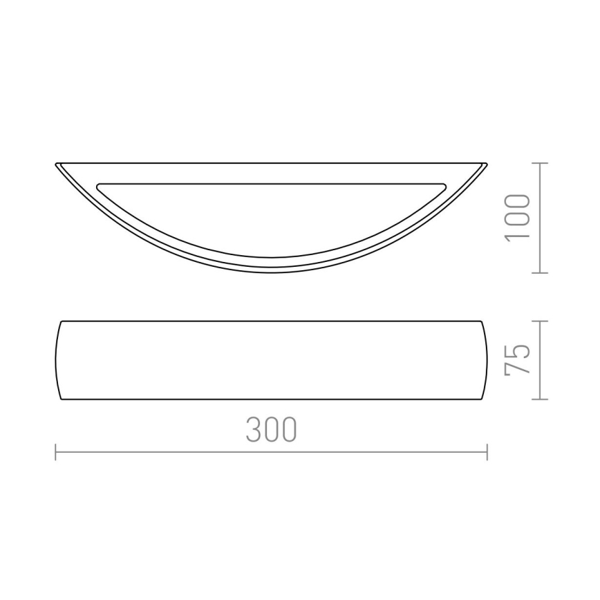 RED - Design Rendl - R10266 - Iluminação de parede CRESCENT R7s/80W/230V