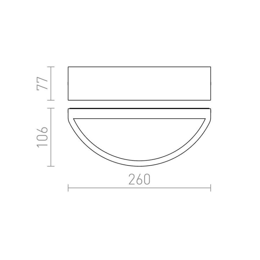 RED-Design Rendl-R10364- Iluminação de parede exterior LESA 1xE27/26W/230V IP54