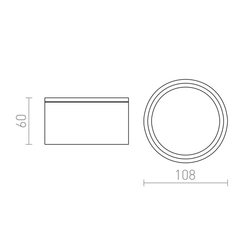 RED - Design Rendl - R10430 - Iluminação exterior MERIDO 1xGX53/11W/230V IP54 antracite