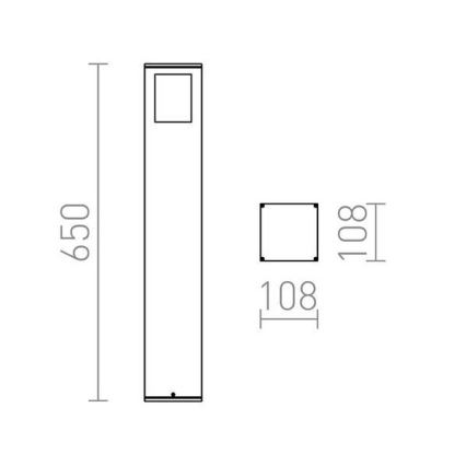 RED - Design Rendl - R10433 - Candeeiro exterior PONDER 1xE27/18W/230V IP44 preto