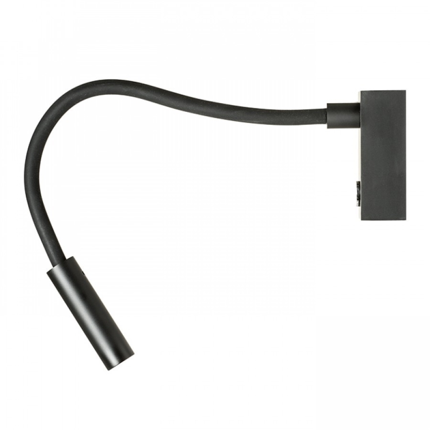 RED - Design Rendl - R10541 - Lâmpada Flexível LED AIM LED/3W/230V preta