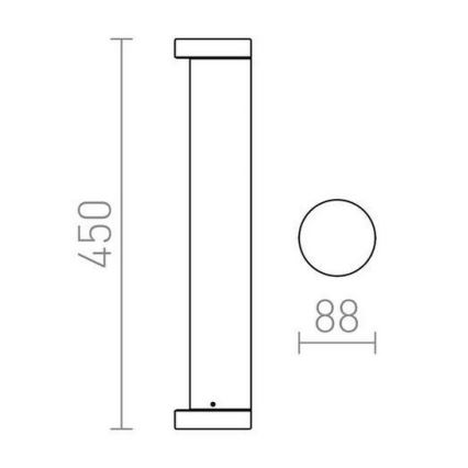 RED - Design Rendl - R11171 - Candeeiro exterior LED SONET LED/7W/230V IP54 antracite