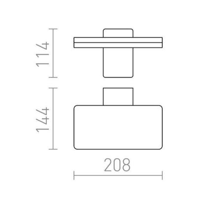 RED - Design Rendl-R11947- Iluminação de parede exterior LED RINA LED/12W/230V IP65
