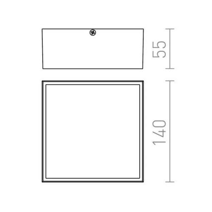 RED - Design Rendl- R11967 - Iluminação de teto exterior LED BONO LED/4W/230V IP54