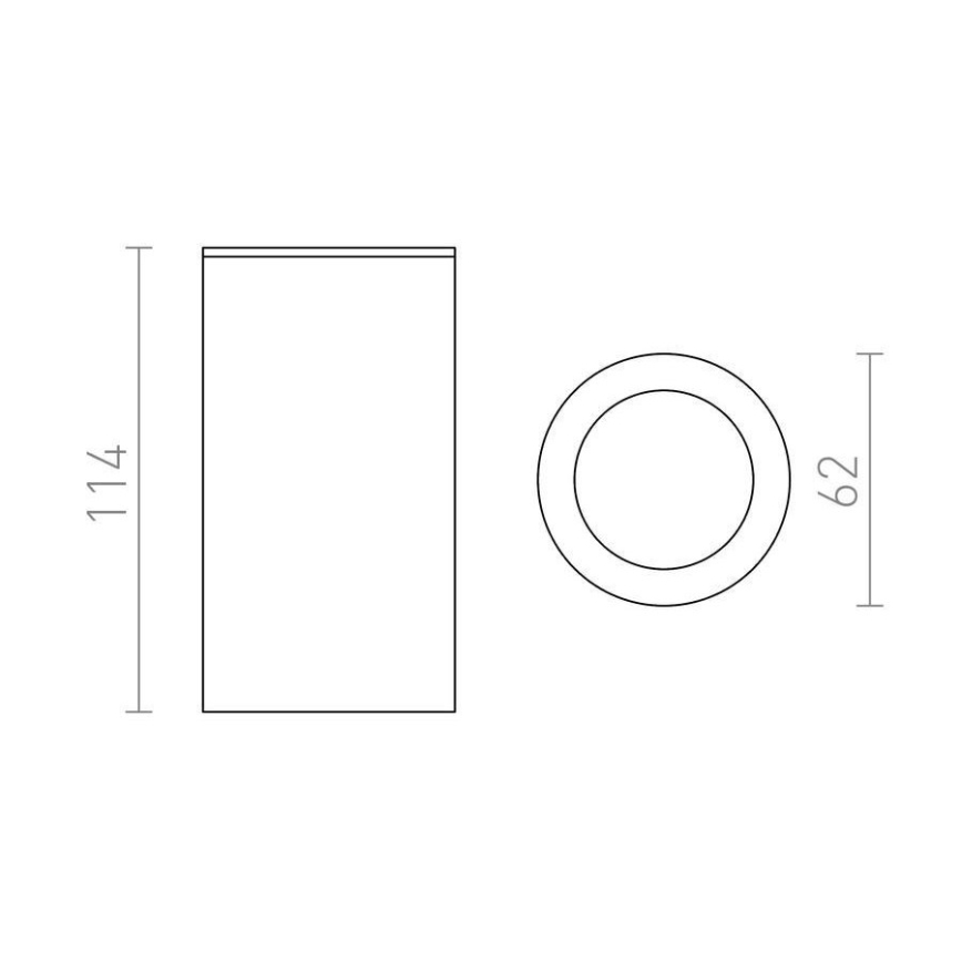 RED - Design Rendl - R12043 - Foco MOMA 1xGU10/35W/230V branco