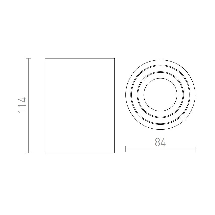 RED - Design Rendl - R12044 - Foco MOMA 1xGU10/35W/230V branco