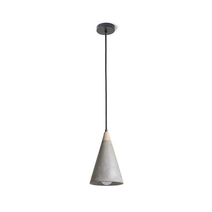 RED - Design Rendl - R12380 - Candelabro suspenso HEIDI 1xE27/28W/230V betão/madeira