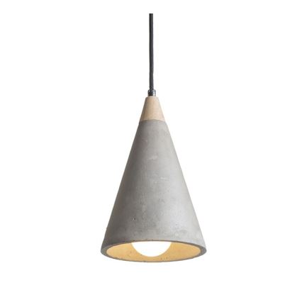 RED - Design Rendl - R12380 - Candelabro suspenso HEIDI 1xE27/28W/230V betão/madeira