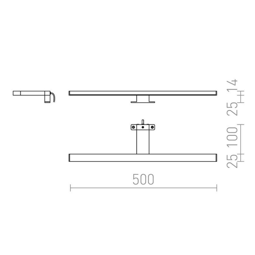 RED-Design Rendl-R12400- Iluminação de espelho de casa de banho BALEA LED/7W/230V IP44