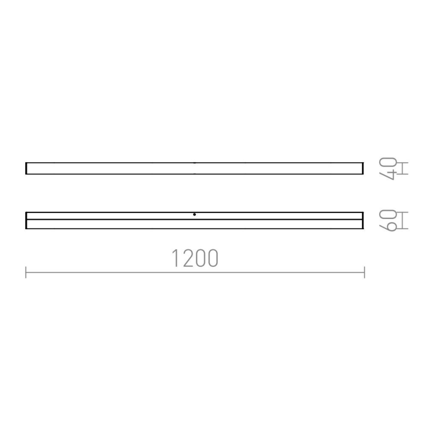 RED - Design Rendl-R12405- Iluminação de espelho de casa de banho LED LEVIA 24W/230V IP44