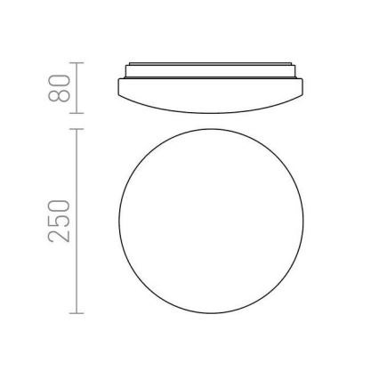 RED - Design Rendl - R12431 - Iluminação de teto LED SEMPRE LED/10W/230V