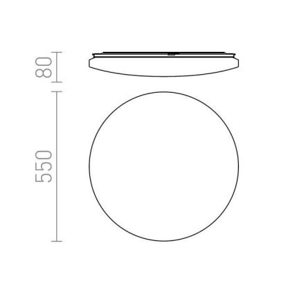 RED - Design Rendl - R12434 - Iluminação de teto LED SEMPRE LED/56W/230V redonda