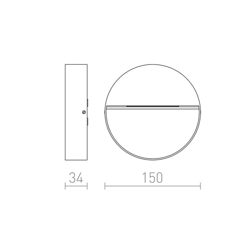 RED-Design Rendl-R12539- Iluminação de parede exterior LED AQILA LED/6W/230V IP54