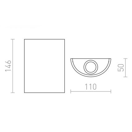 RED - Design Rendl - R12592 - Iluminação de parede LED DAFFY LED/6W/230V branca