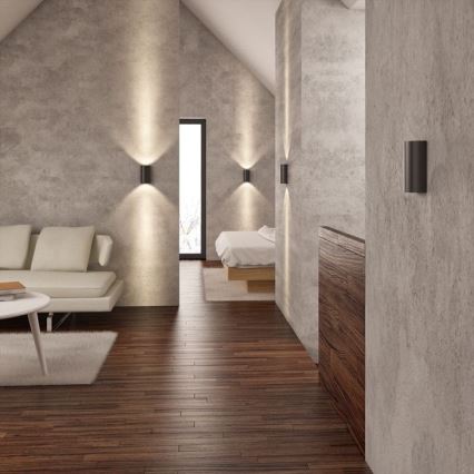 RED - Design Rendl - R12593 - Iluminação de parede LED DAFFY LED/6W/230V preta