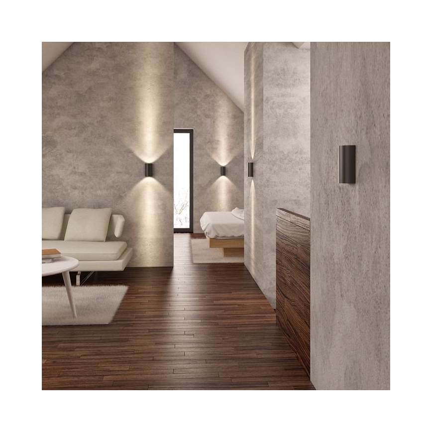RED - Design Rendl - R12593 - Iluminação de parede LED DAFFY LED/6W/230V preta
