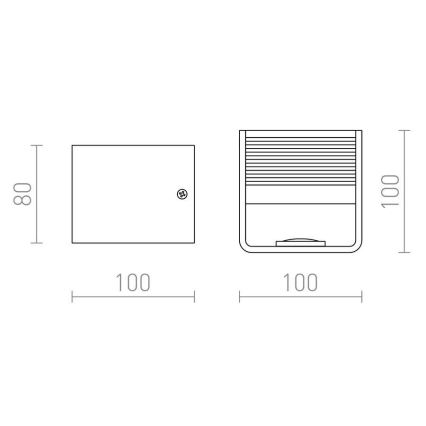 RED - Design Rendl - R12598 - Iluminação de parede LED ONYX LED/5W/230V branca