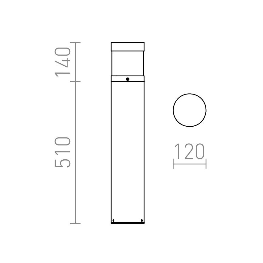 RED - Design Rendl - R12626 - Candeeiro exterior LED ABAX LED/15W/230V IP54 antracite