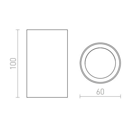 RED - Design Rendl - R12667 - Foco GAYA 1xGU10/35W/230V branco