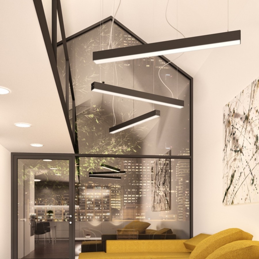 RED - Design Rendl - R12721 - Candelabro suspenso LED PESANTE LED/40W/230V preto