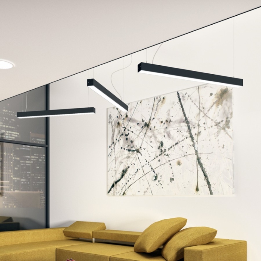 RED - Design Rendl - R12721 - Candelabro suspenso LED PESANTE LED/40W/230V preto