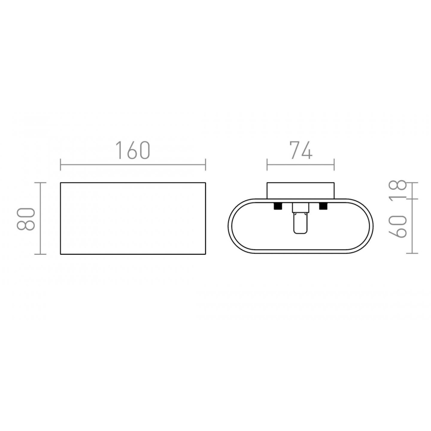 RED - Design Rendl - R12743 - Iluminação de parede MARIO 1xG9/33W/230V