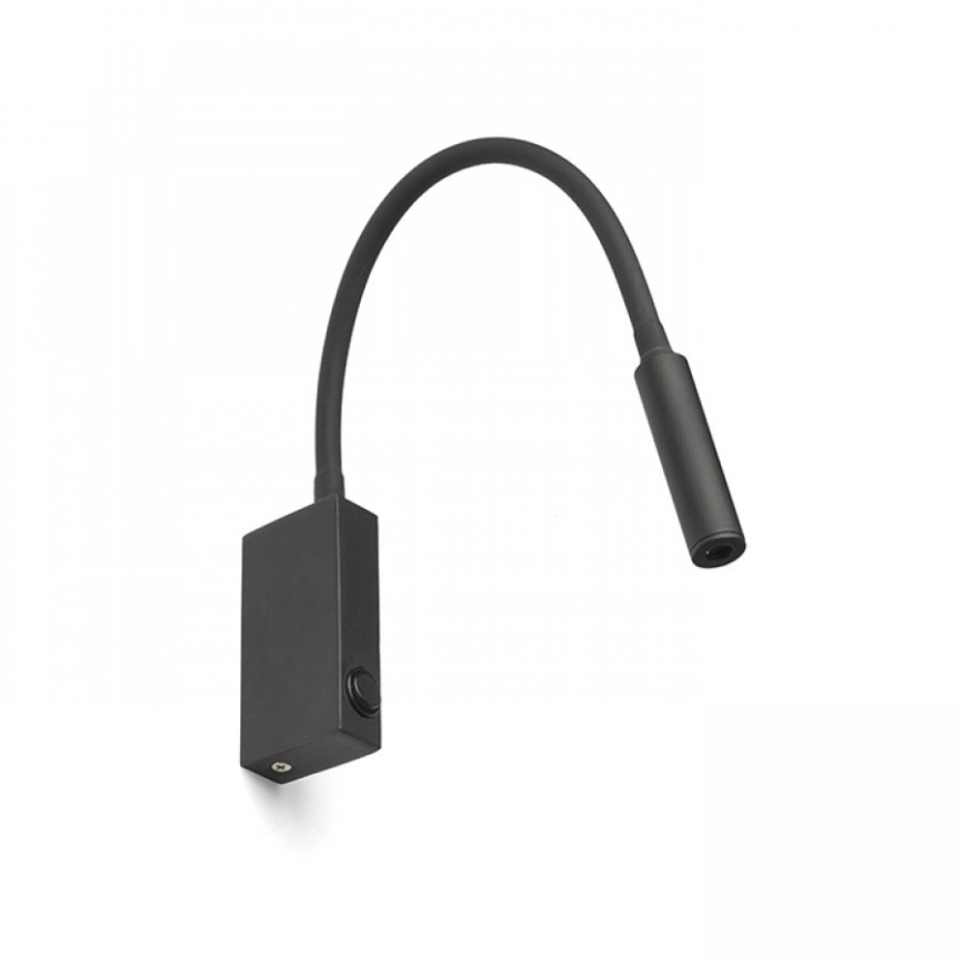 RED - Design Rendl - R12945 - Candeeiro de parede LED EKE LED/3W/230V preto