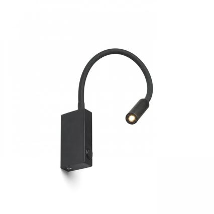 RED - Design Rendl - R12945 - Candeeiro de parede LED EKE LED/3W/230V preto