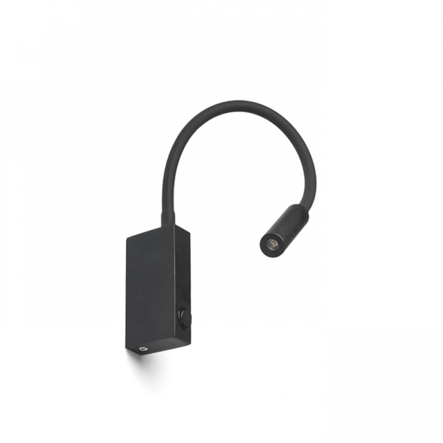 RED - Design Rendl - R12945 - Candeeiro de parede LED EKE LED/3W/230V preto