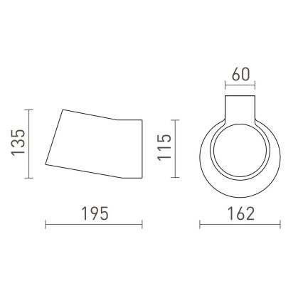 RED - Design Rendl - R13520 - Iluminação de parede BENITA 1xE14/25W/230V
