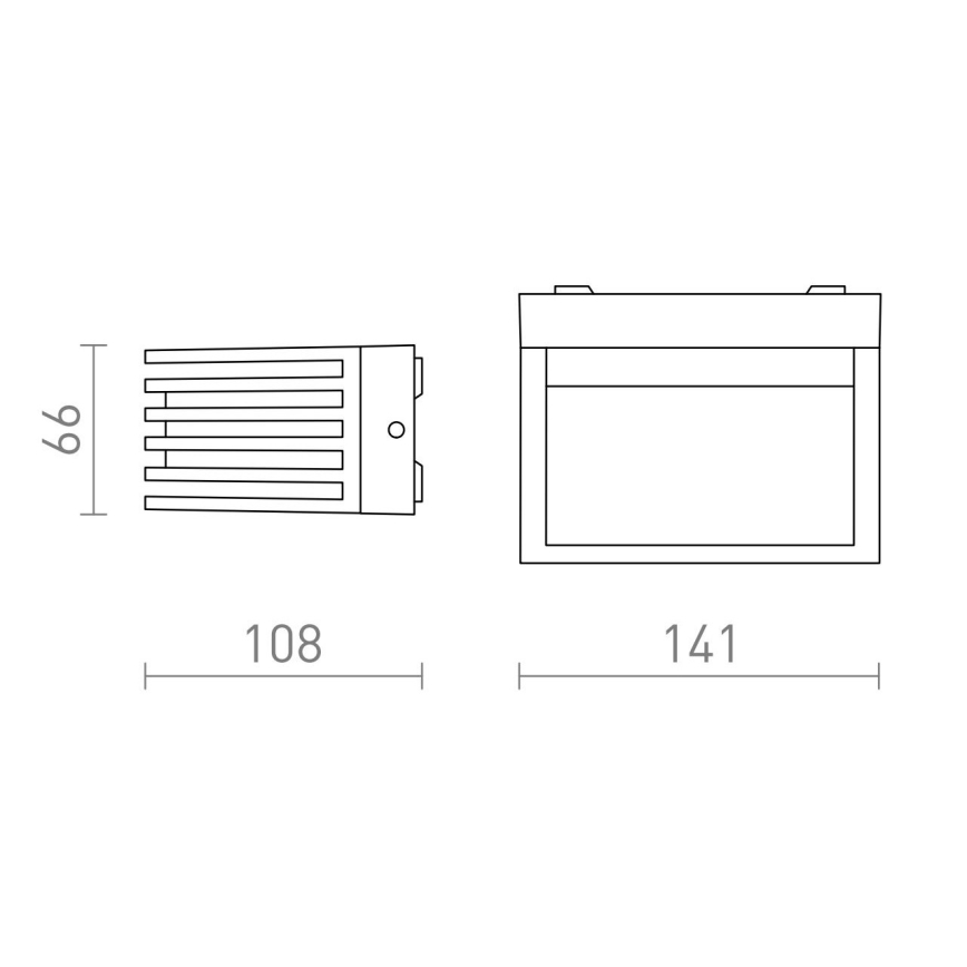 RED -Design Rendl-R13564- Iluminação de parede exterior LED CLAIRE LED/6W/230V IP54